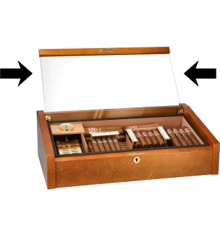 Plateau en verre pour adorini Vega acajou