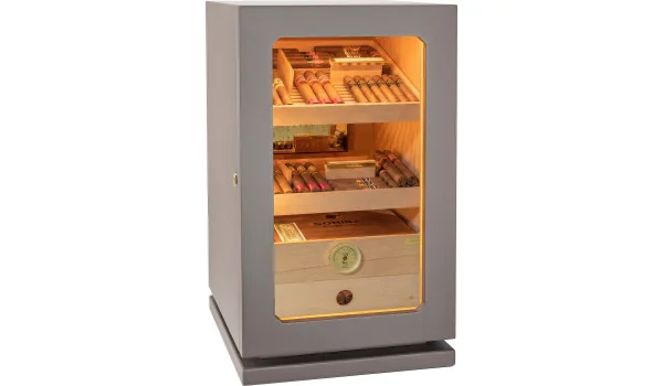 adorini Humidor Lumina Grande Deluxe lichtgrijs