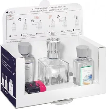Lampe Berger Kit de démarrage : Cube en verre transparent + 180 ml Neutre + 180 ml Aire d'Océan
